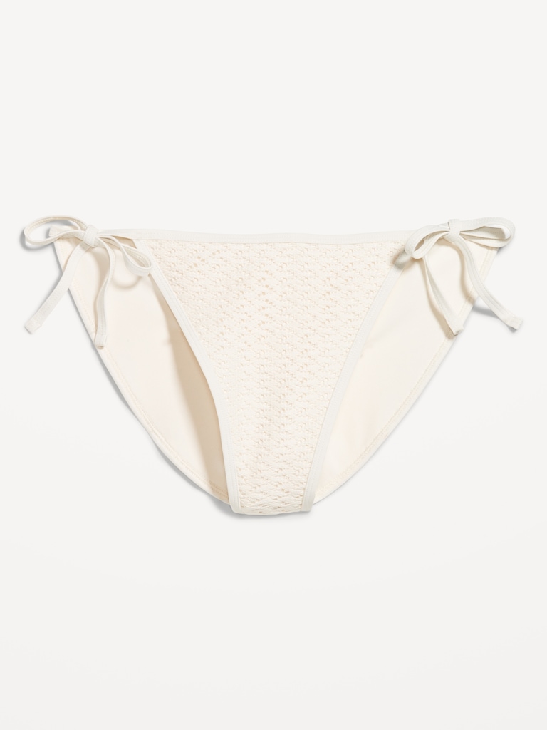 Crochet String Bikini Swim Bottoms
