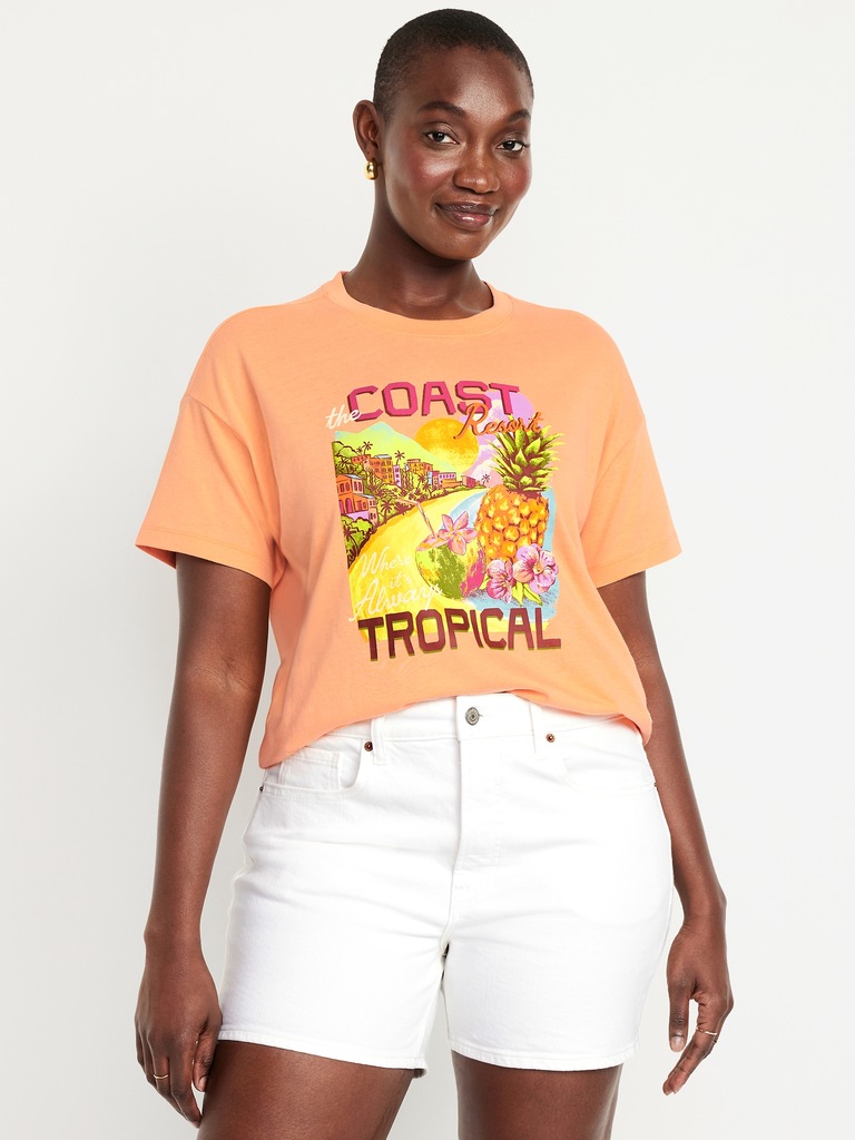 T-shirt à imprimé vintage