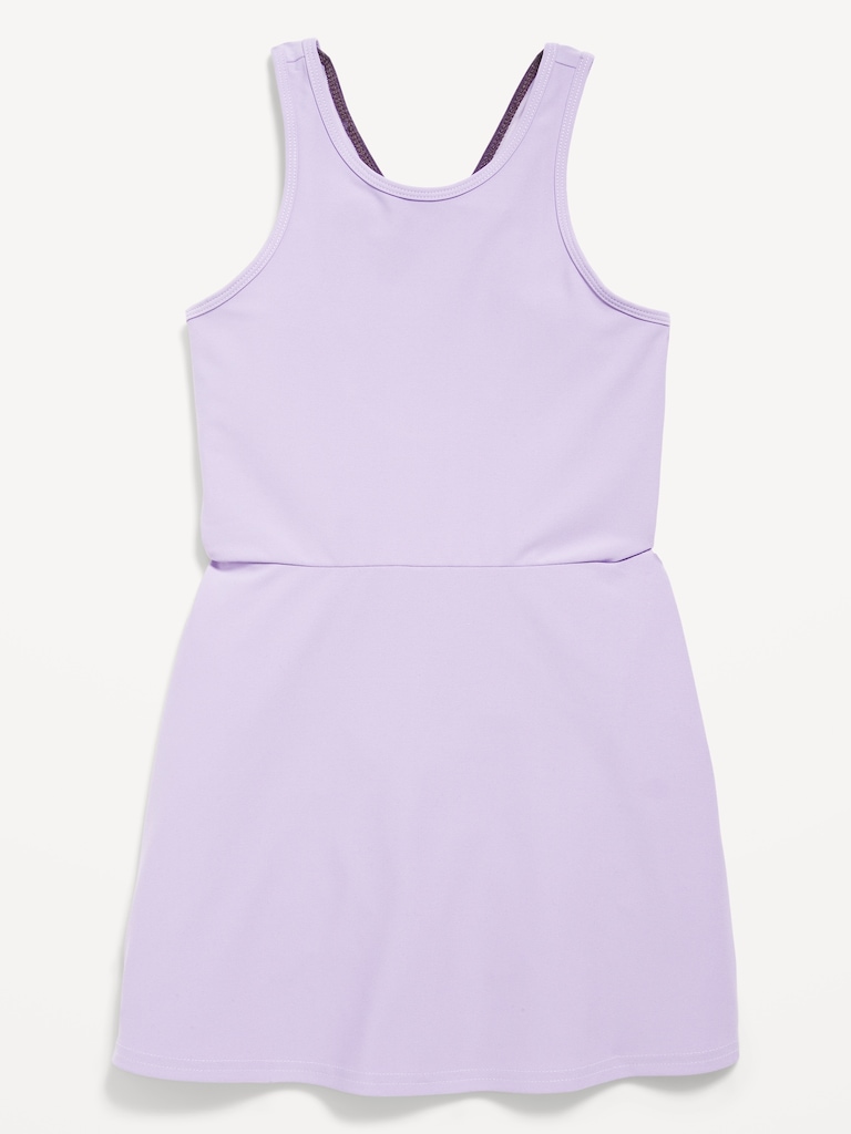 PowerSoft Sleeveless Ribbed Athletic Dress for Girls