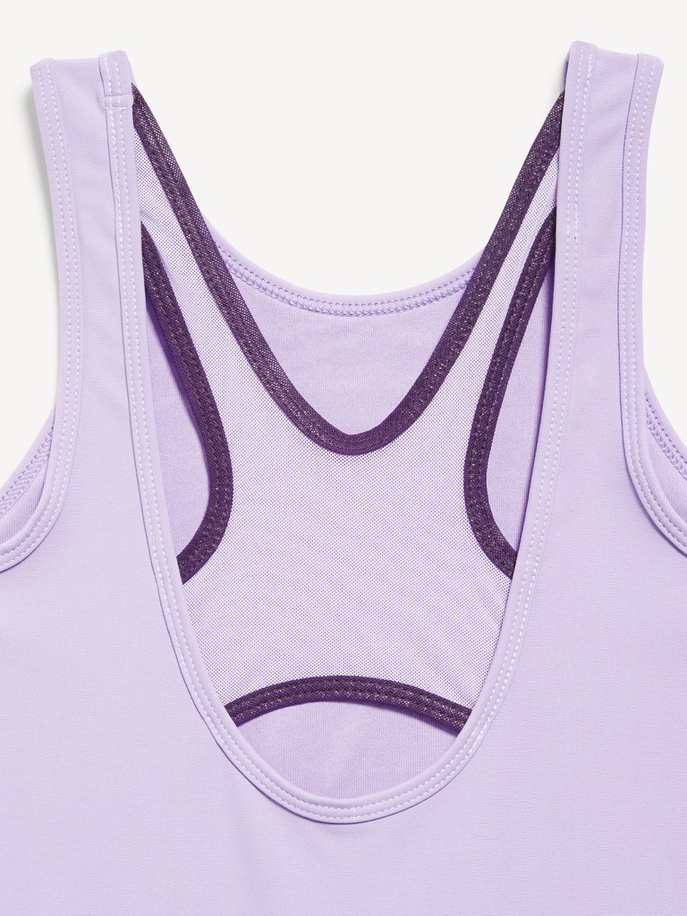 PowerSoft Sleeveless Ribbed Athletic Dress for Girls