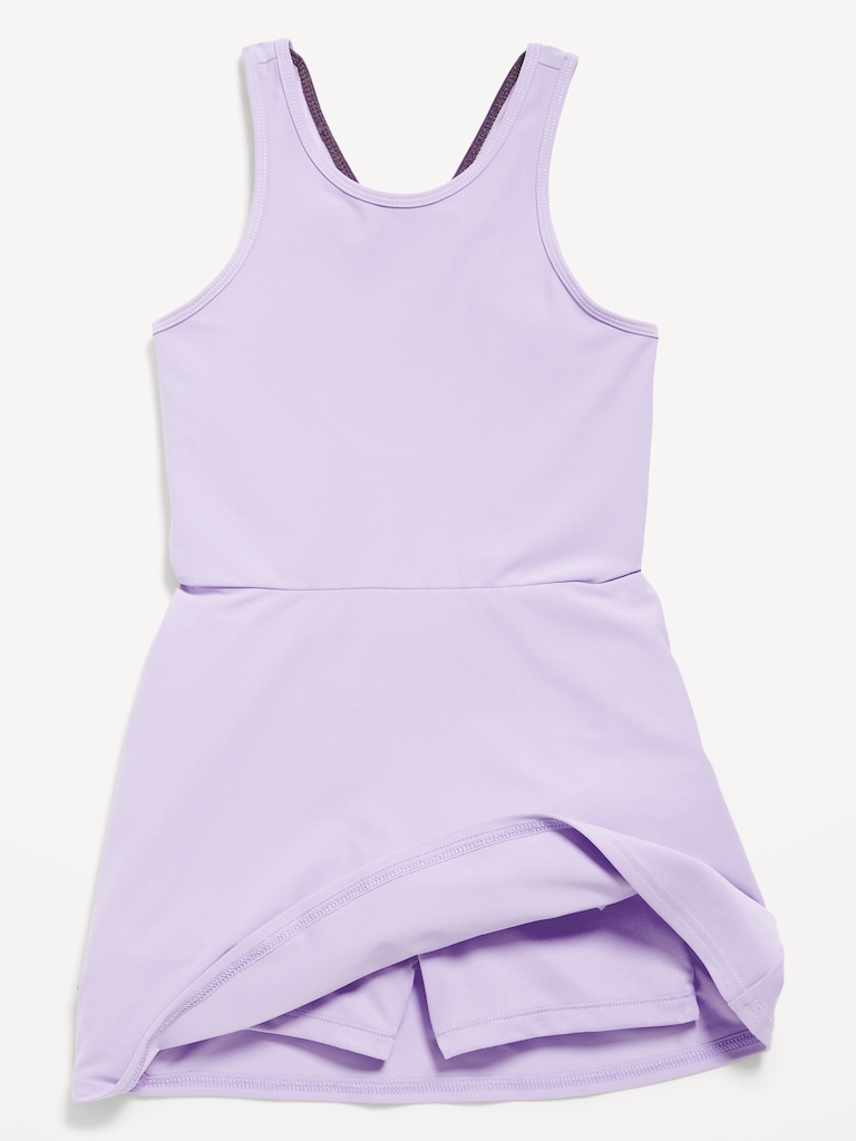 PowerSoft Sleeveless Ribbed Athletic Dress for Girls