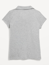 School Uniform Jersey-Knit Polo Shirt for Girls