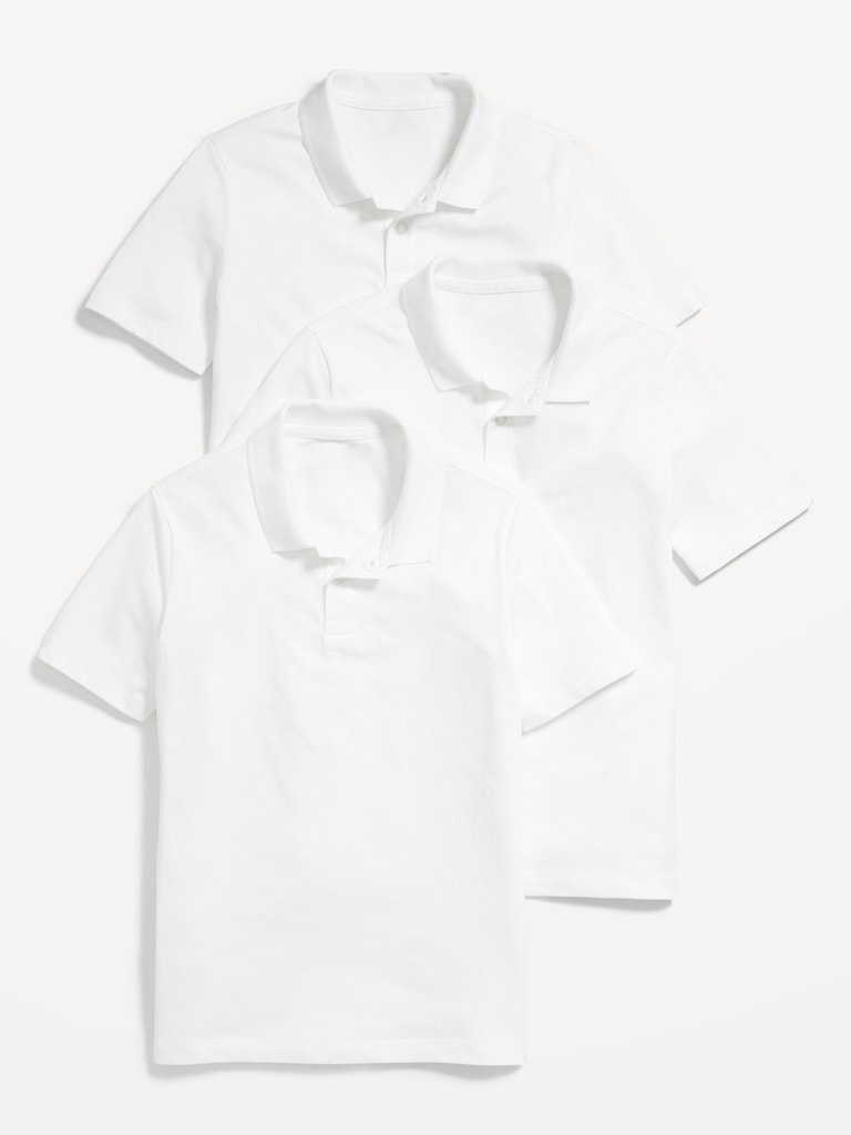 School Uniform Polo Shirt 3-Pack for Boys