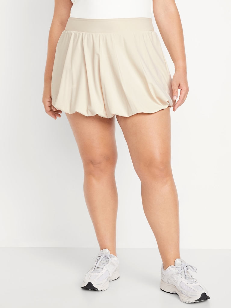 High-Waisted SleekTech Bubble Skort