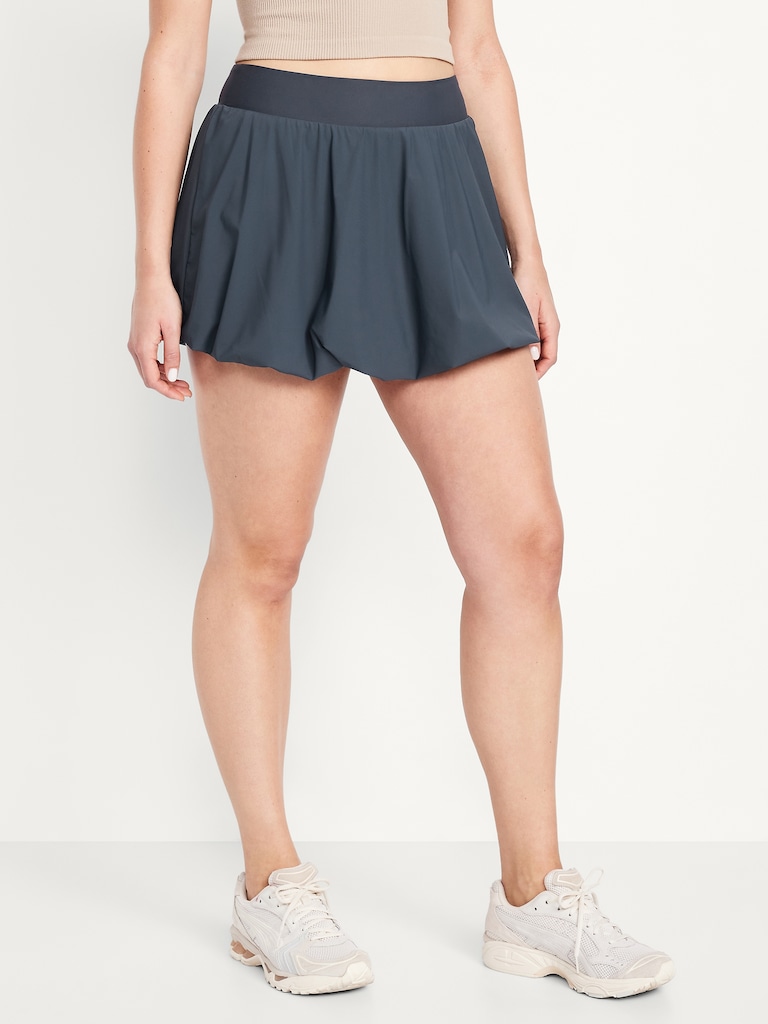 High-Waisted SleekTech Bubble Skort