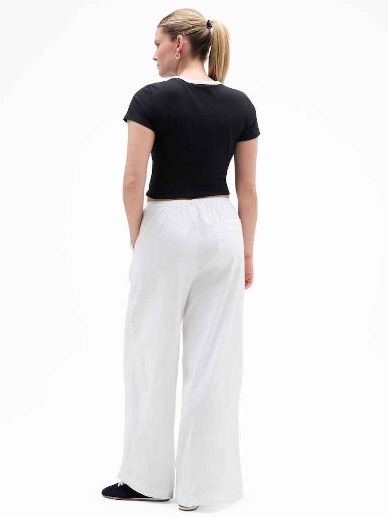 Paradise Mid Rise Wide Leg Pant