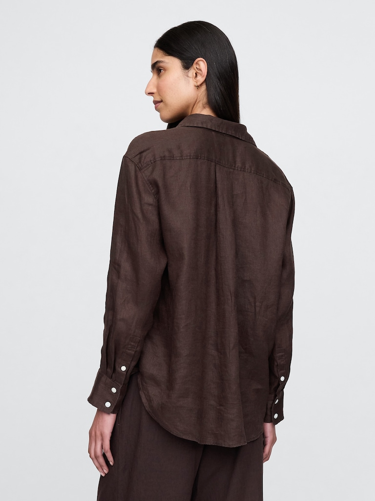 100% Linen Oversized Shirt