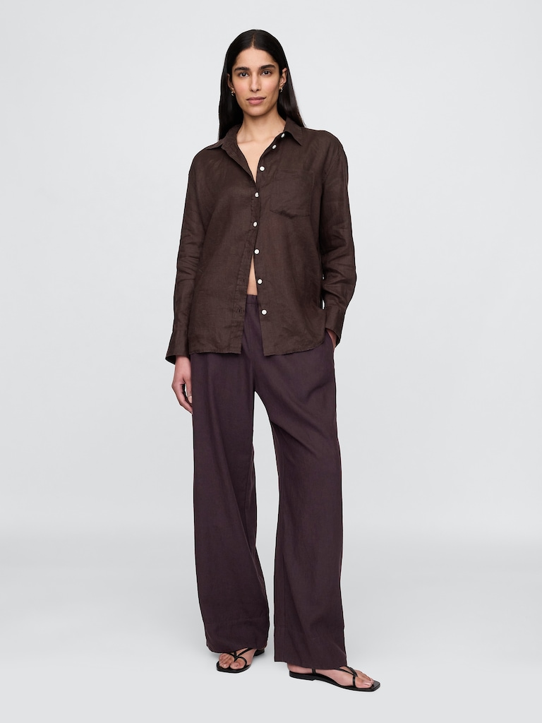 100% Linen Oversized Shirt