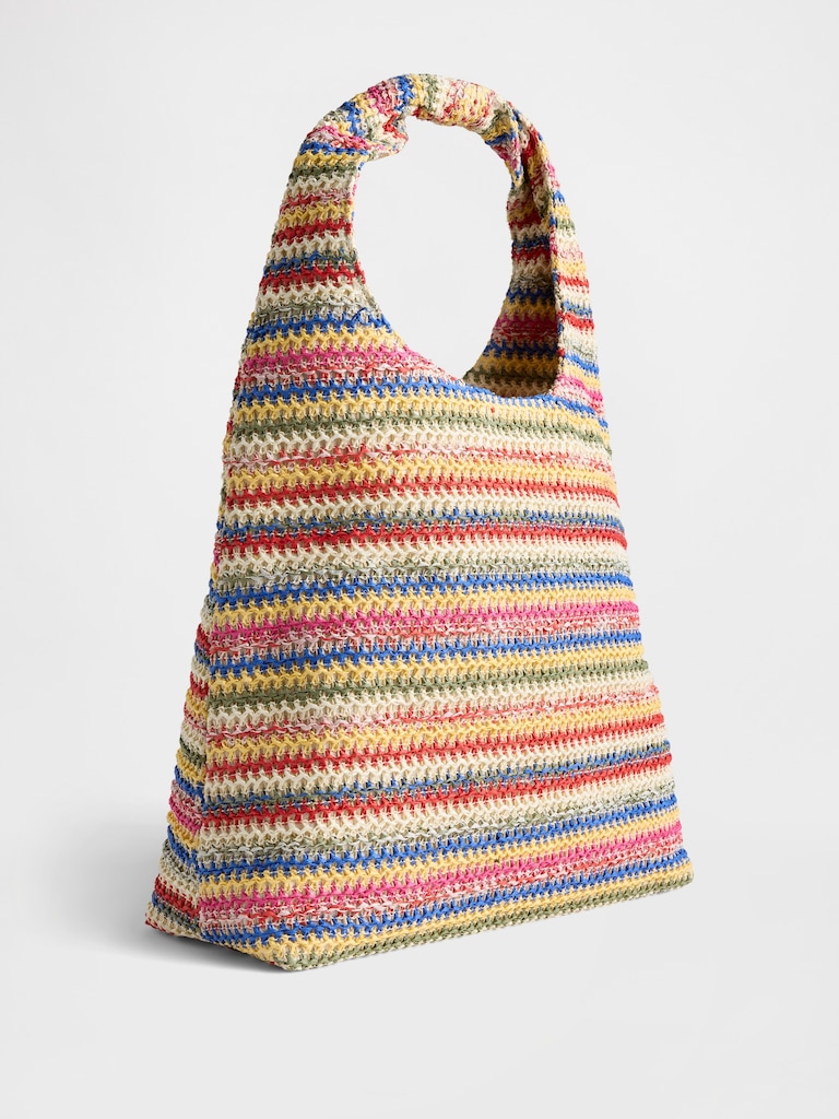 Slouchy Straw Tote Bag