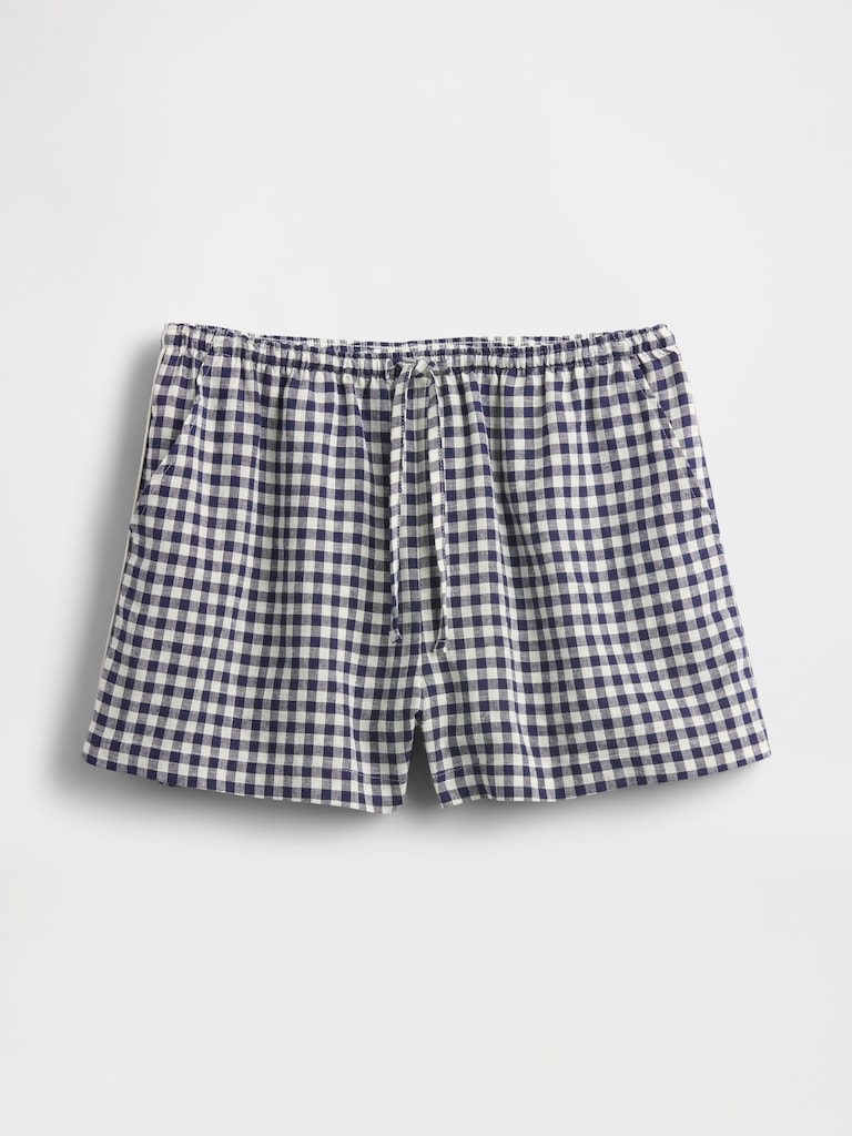 Linen-Blend PJ Shorts