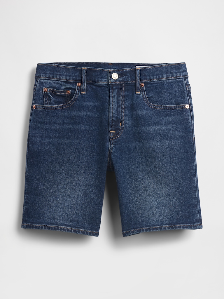 5" Mid Rise Denim Girlfriend Shorts