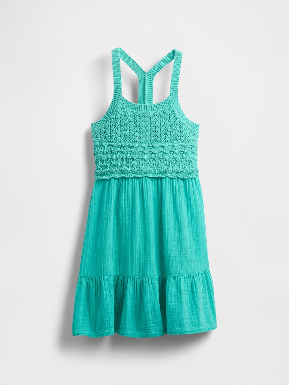 Kids Racerback Crochet Tank Dress