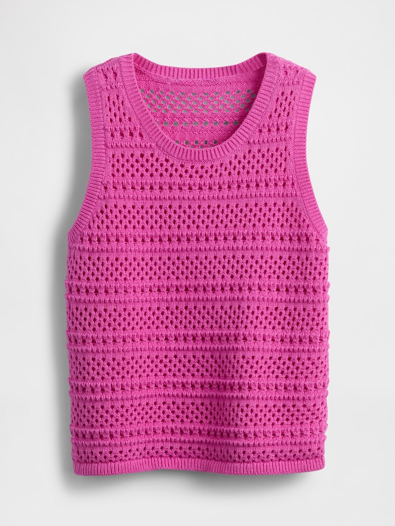 Kids Crochet Shell Tank Top