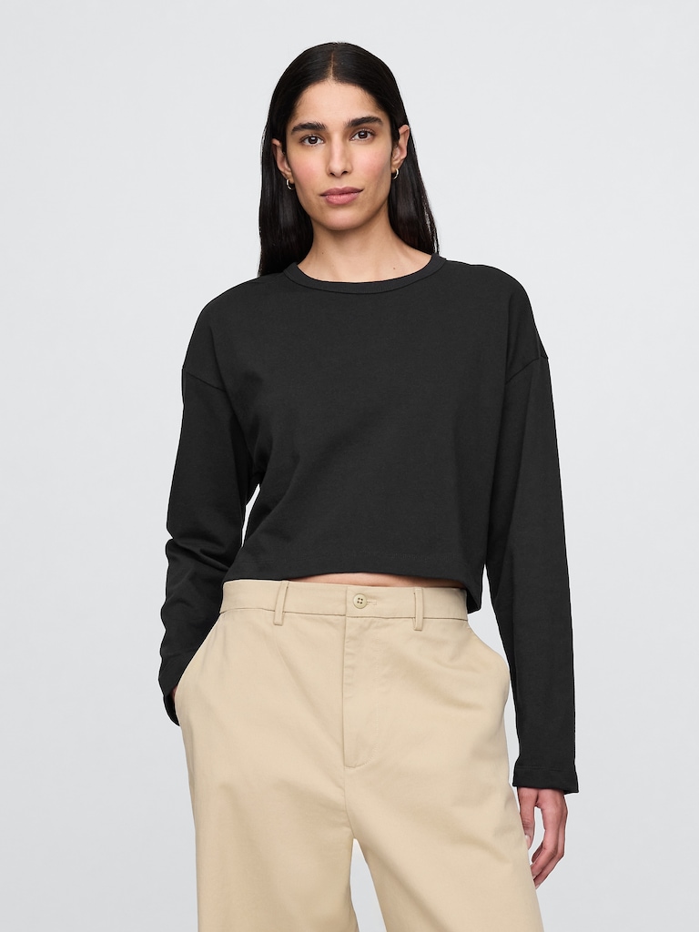 Organic Cotton VintageSoft Heavyweight Crop T-Shirt