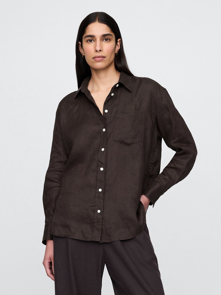 100% Linen Oversized Shirt