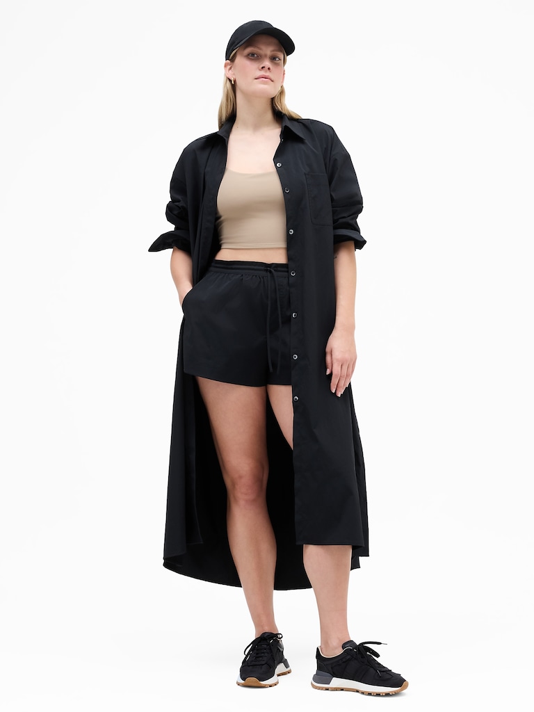 Drift Poplin Long Shirt Dress