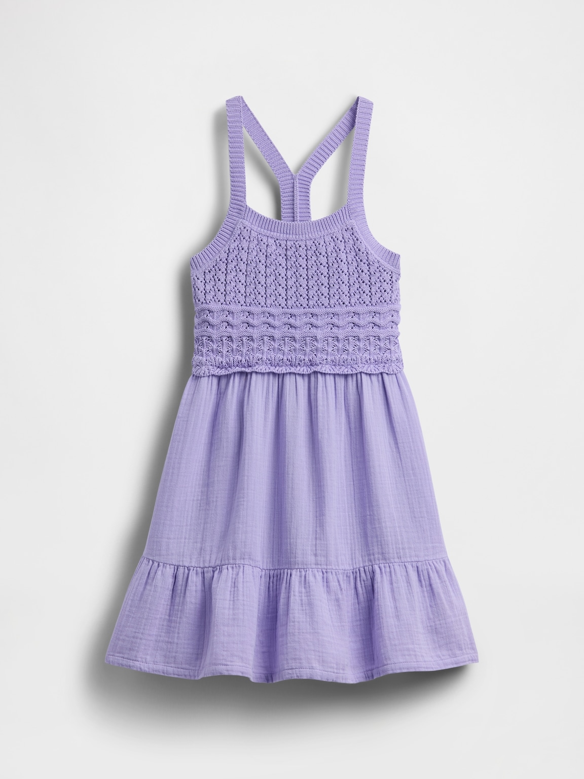 Kids Racerback Crochet Tank Dress