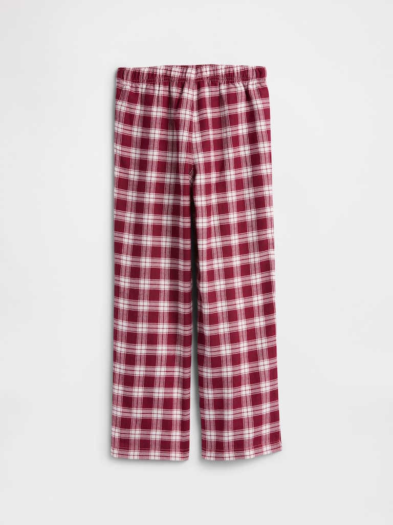 Kids 100% Recycled Plaid PJ Pants
