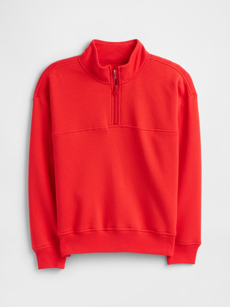 Kids Relaxed Quarter-Zip Sweatshirt