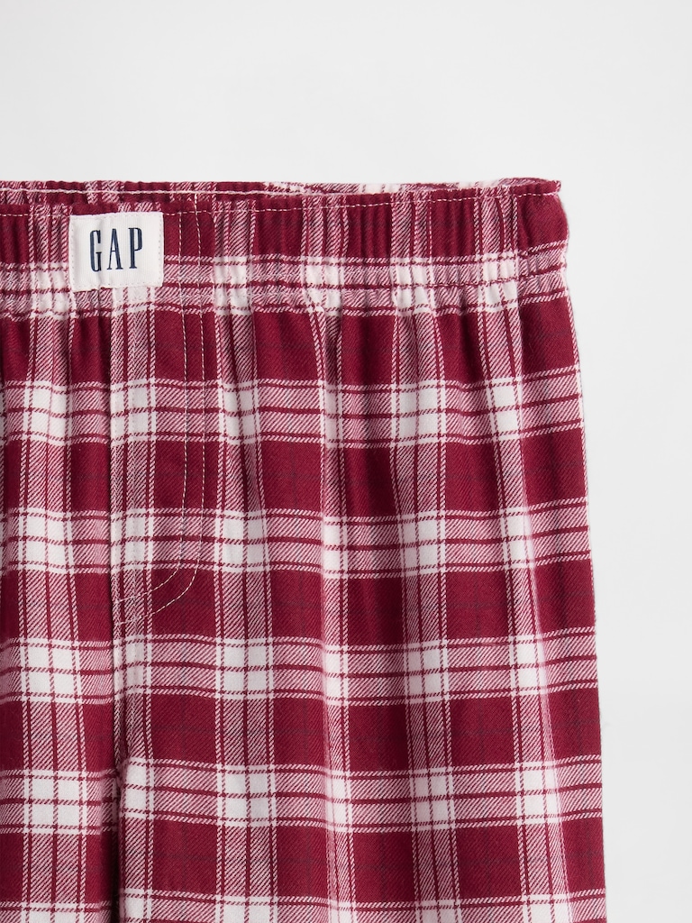 Kids 100% Recycled Plaid PJ Pants