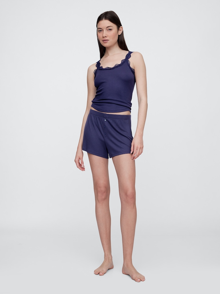 TENCEL™ Ribbed PJ Shorts