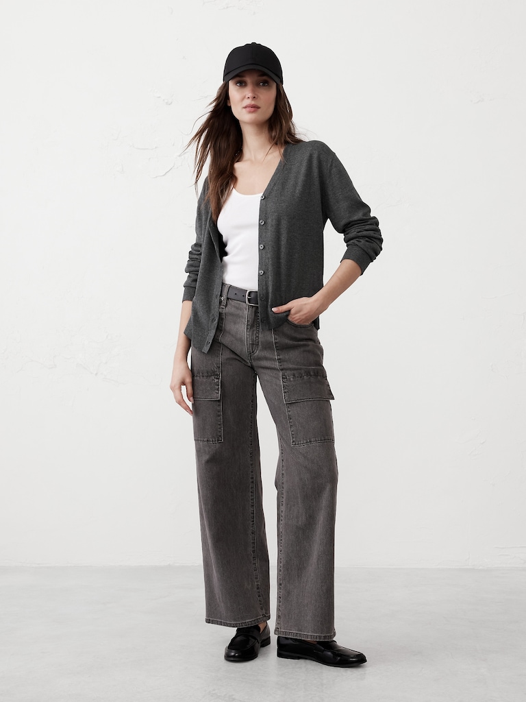 Forever V-Neck Cardigan Sweater