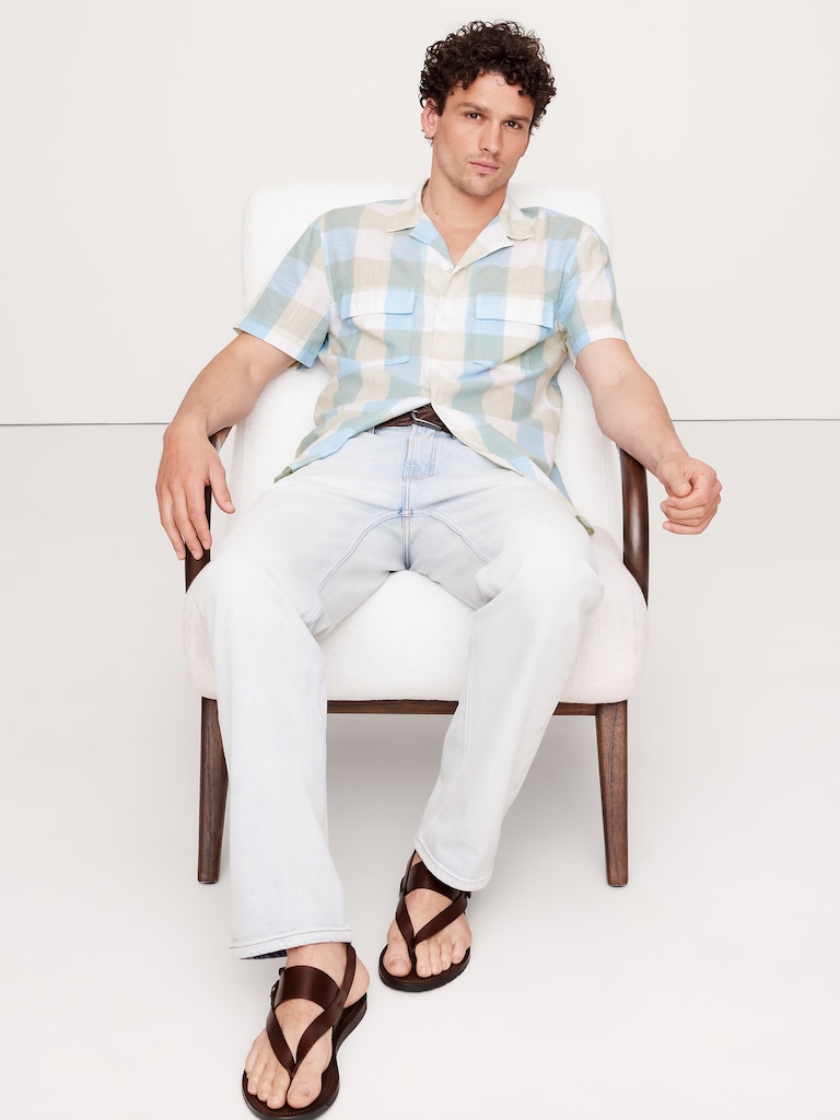 Standard-Fit Lightweight Cotton Resort Shirt