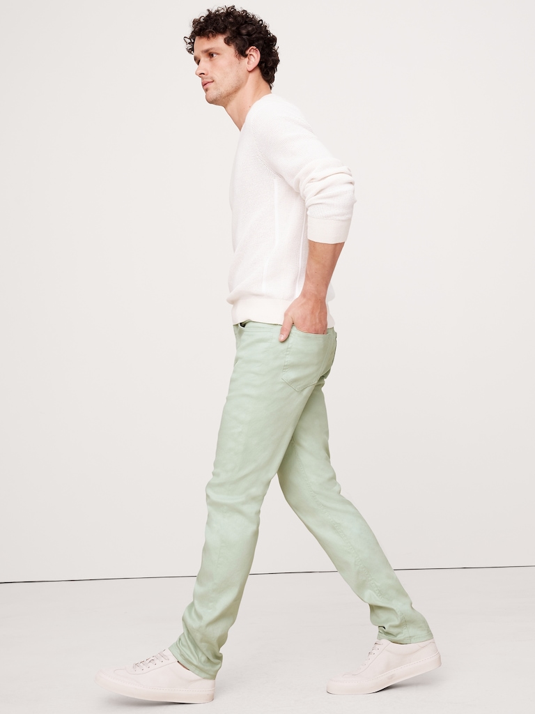 Slim Linen-Cotton Traveler Pant