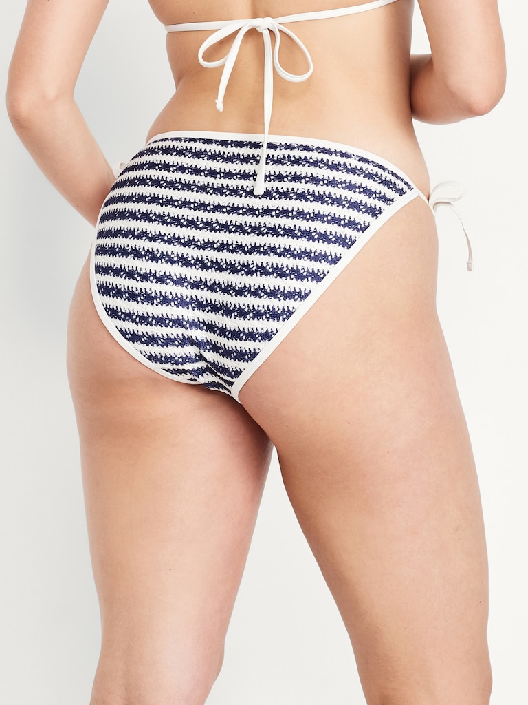 Crochet String Bikini Swim Bottoms