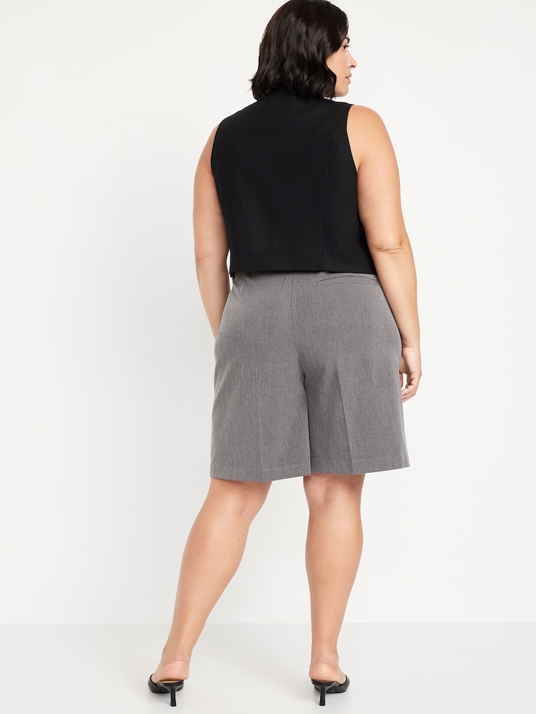 Mid-Rise Taylor Bermuda Shorts -- 10-inch inseam