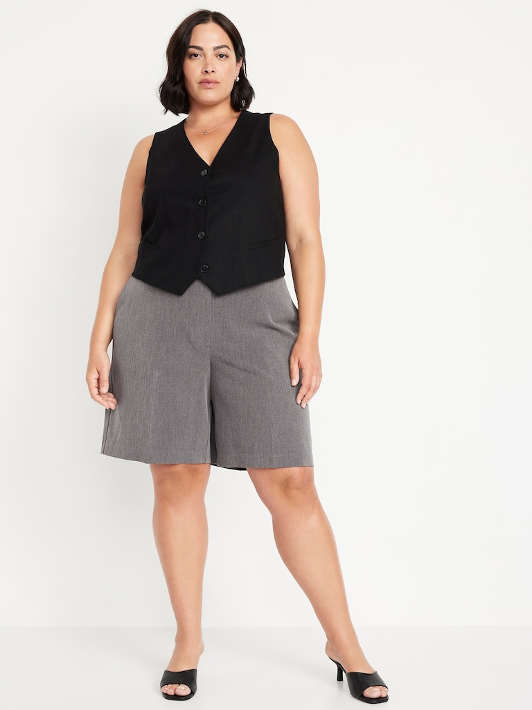 Mid-Rise Taylor Bermuda Shorts -- 10-inch inseam