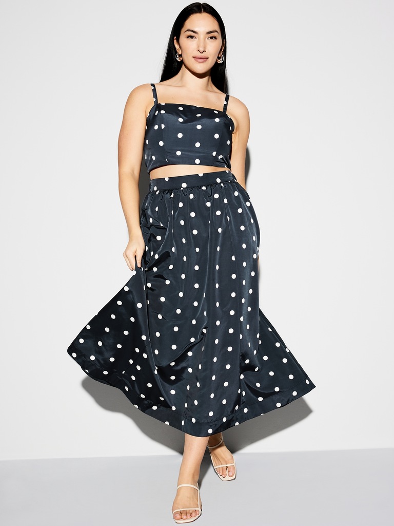 The Occasion by Old Navy High-Waisted Taffeta Midi Skirt