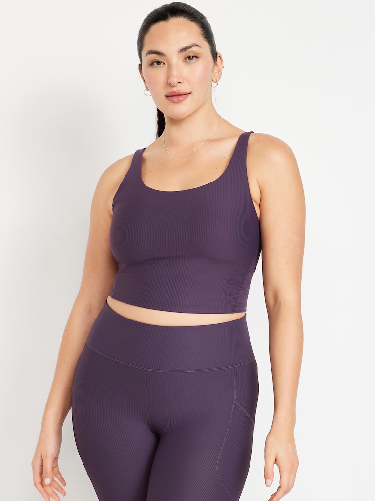 Light Support PowerSoft Rib Longline Sports Bra