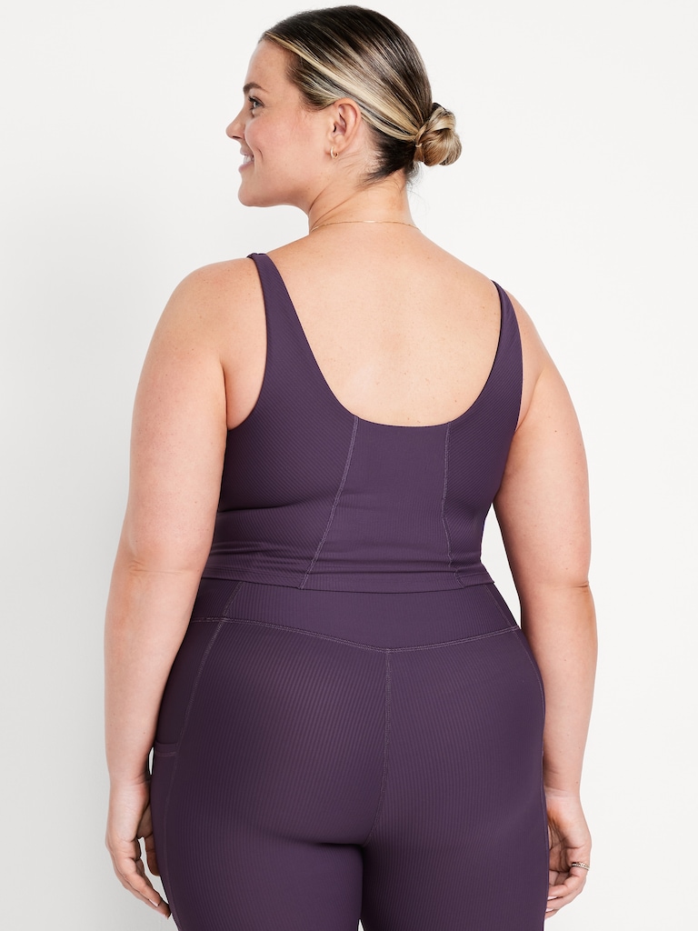 Light Support PowerSoft Rib Longline Sports Bra