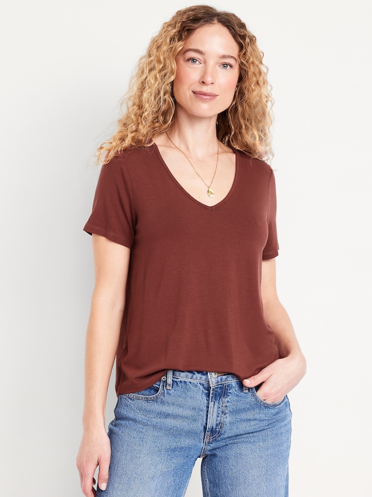 Luxe V-Neck T-Shirt