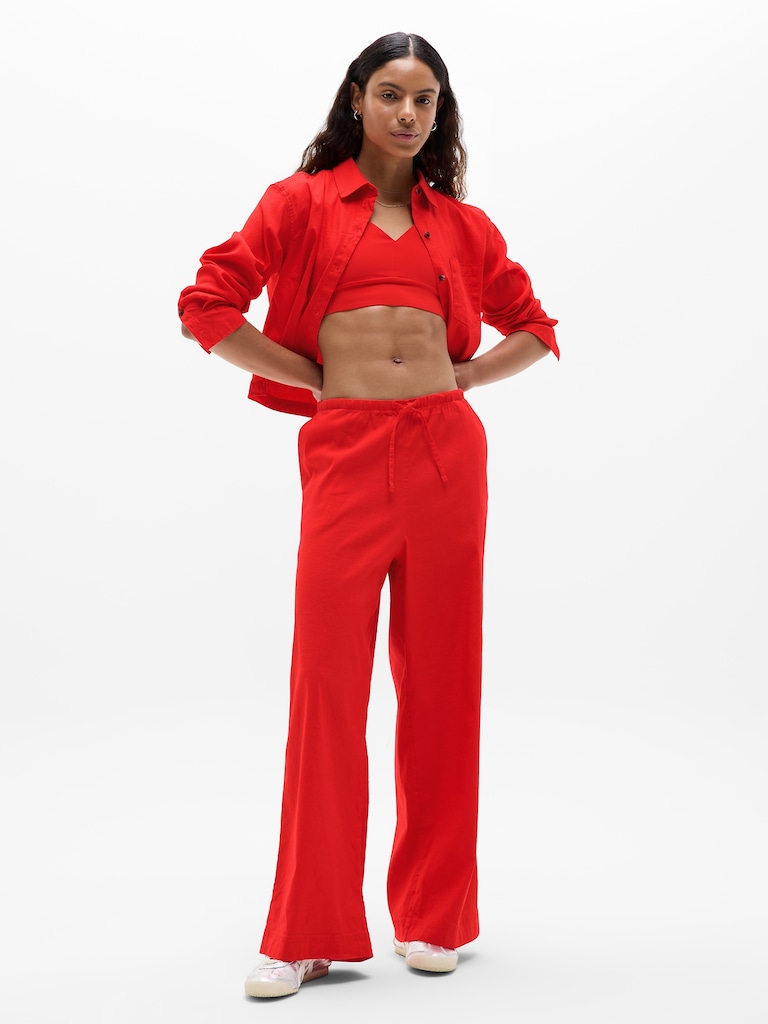 Paradise Mid Rise Wide Leg Pant