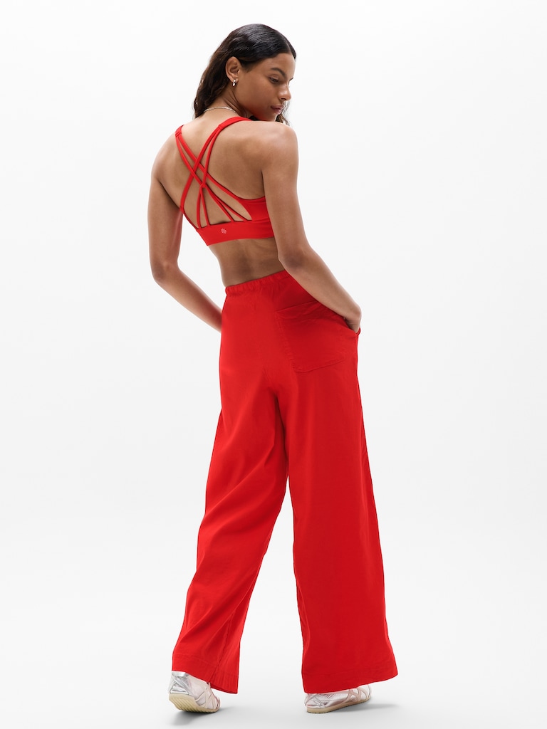 Paradise Mid Rise Wide Leg Pant