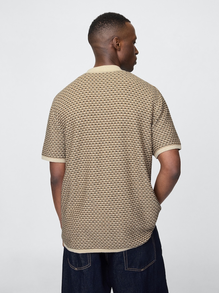 Crochet Sweater Shirt