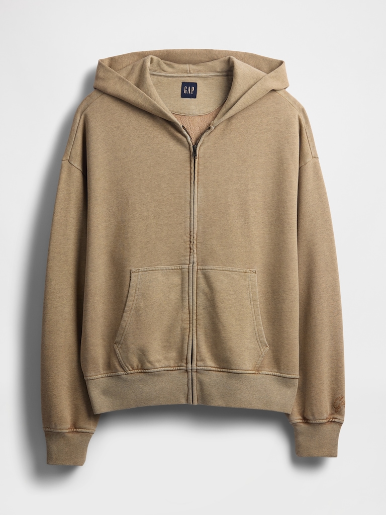 Heavyweight French Terry Oversized Zip Hoodie