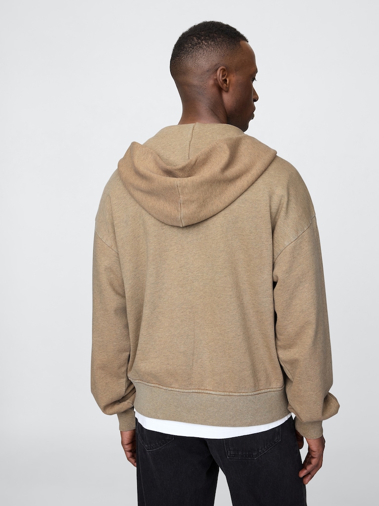 Heavyweight French Terry Oversized Zip Hoodie