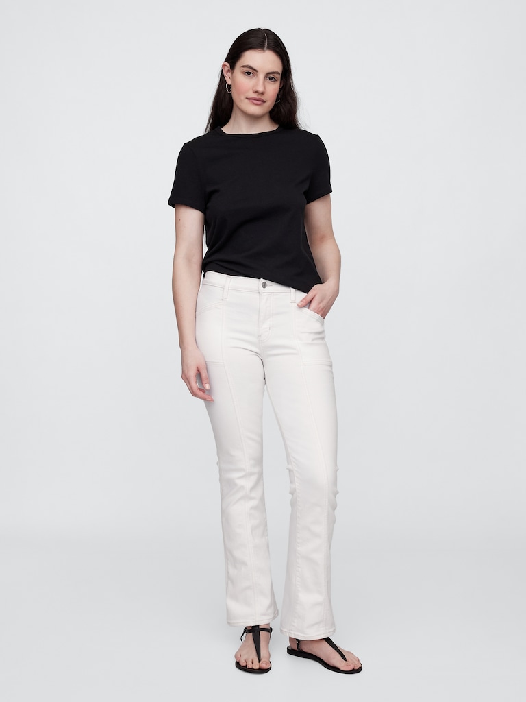 Mid Rise Seamed Universal Baby Boot Jeans