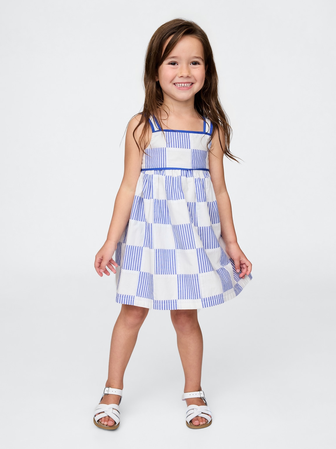 Baby & Toddler Poplin Patchwork Dress