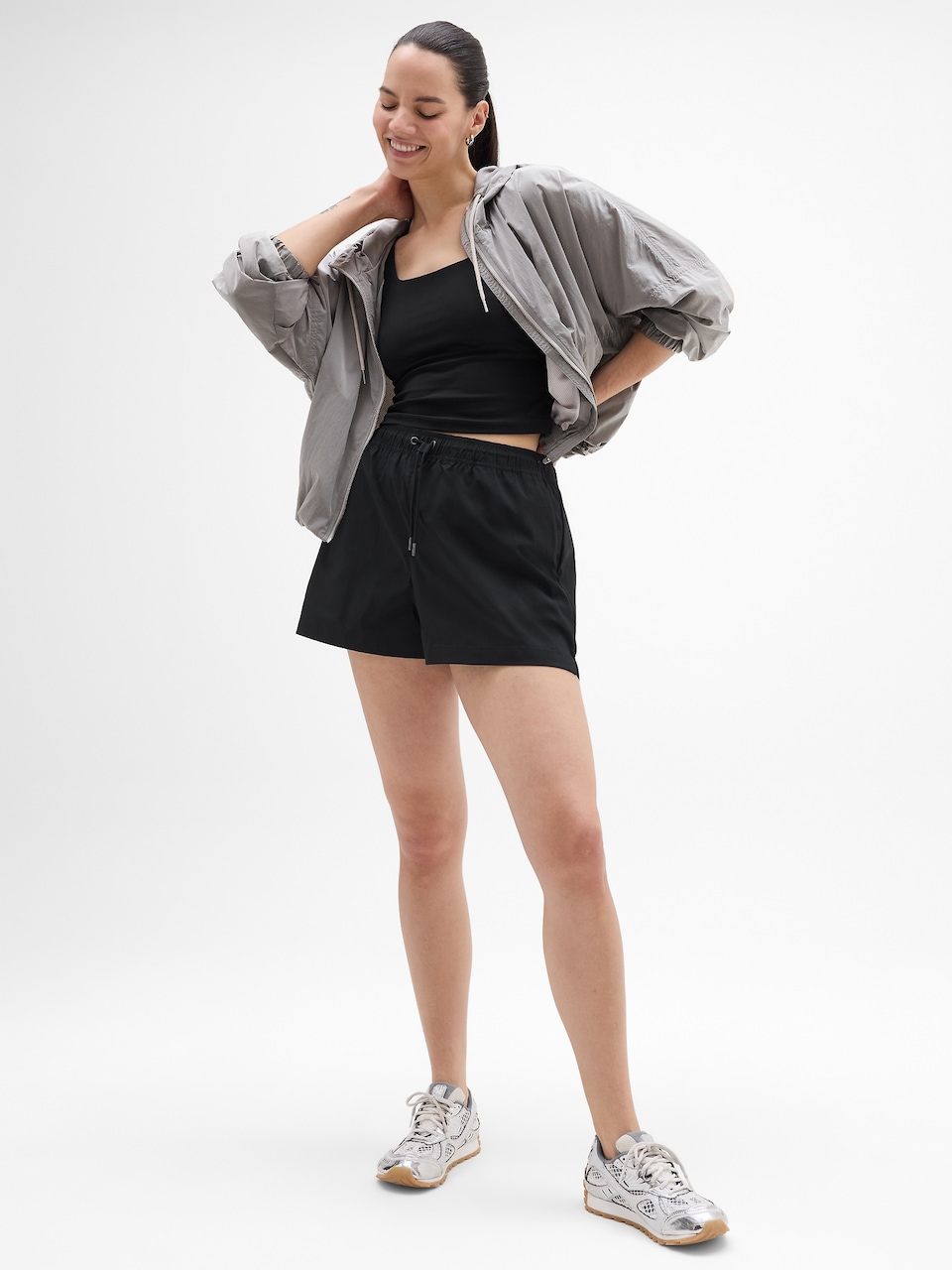 Midday Mid Rise Poplin Short