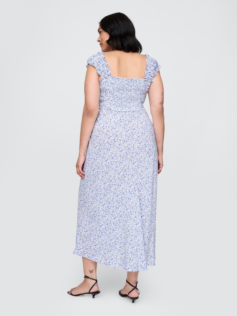 Crepe Sweetheart Maxi Dress