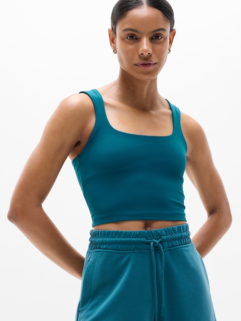 Altiland Padded Cami Sports Bra For Women - Light Support Yoga Cropped Tank