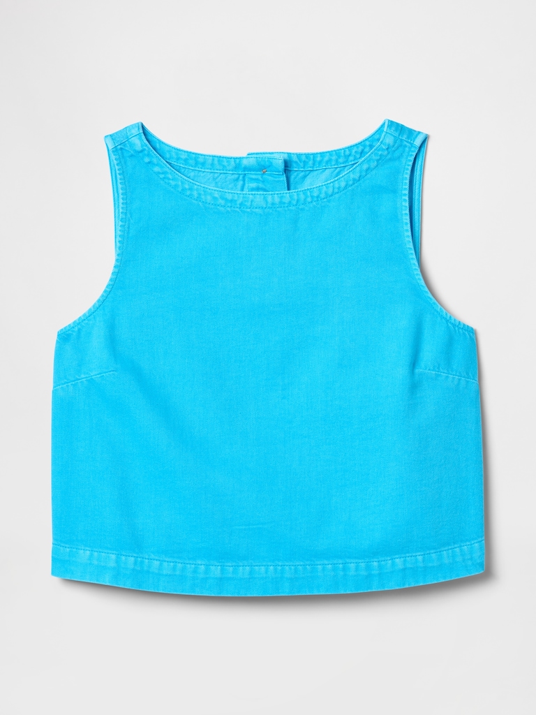 UltraSoft Denim Shell Tank Top