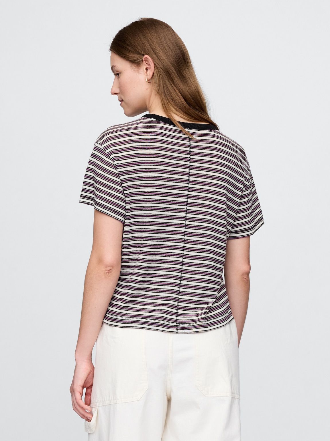 Linen-Blend T-Shirt