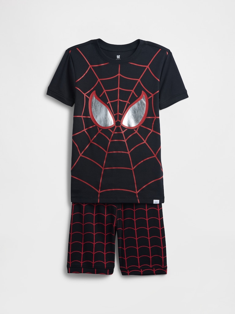Kids Marvel Spider-Man Organic Brushed Cotton PJ Set