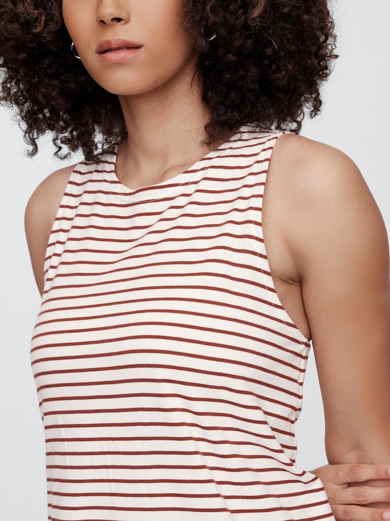 Stripe Jersey Mini Dress