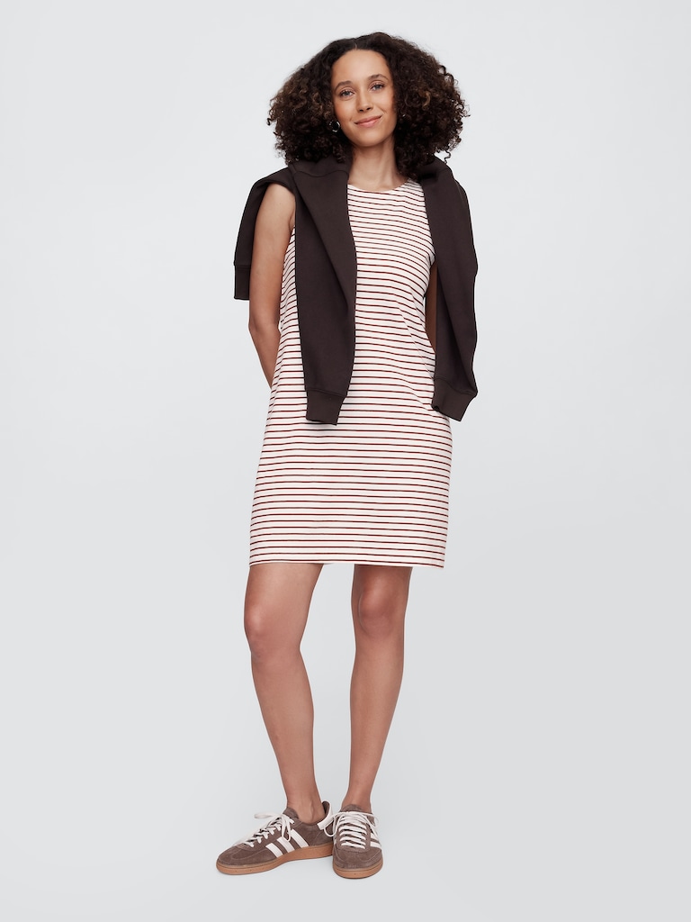 Stripe Jersey Mini Dress